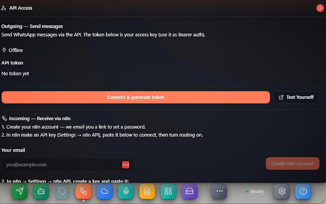 Webhook and API Access